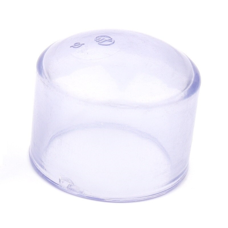 Inner Dia 40-90mm Transparent PVC Pipe End Cap Aquarium Fish Tank Parts Garden Irrigation Water Pipe Connectors UPVC Tube Plug