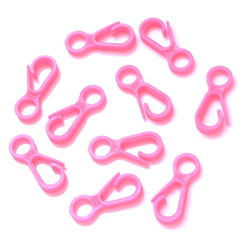 Crochet de fermoir à homard en plastique coloré, 30 pièces, 13x33mm, connecteur d&#39;extrémité acrylique pour bricolage, couture, sac de bagages, porte-clés, jouets, crochets de poupée: 11