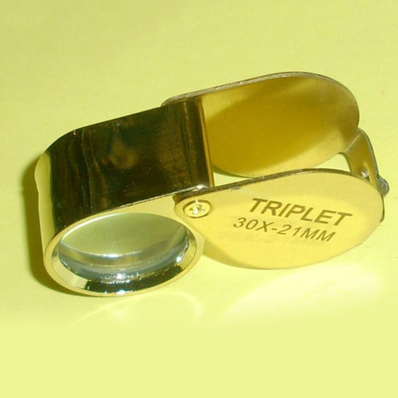 Mini Folding Magnifier 10-15X Jewelers Eye Magnifying Glass Magnifier Pocket Handheld Tools Portable Magnifying Glass