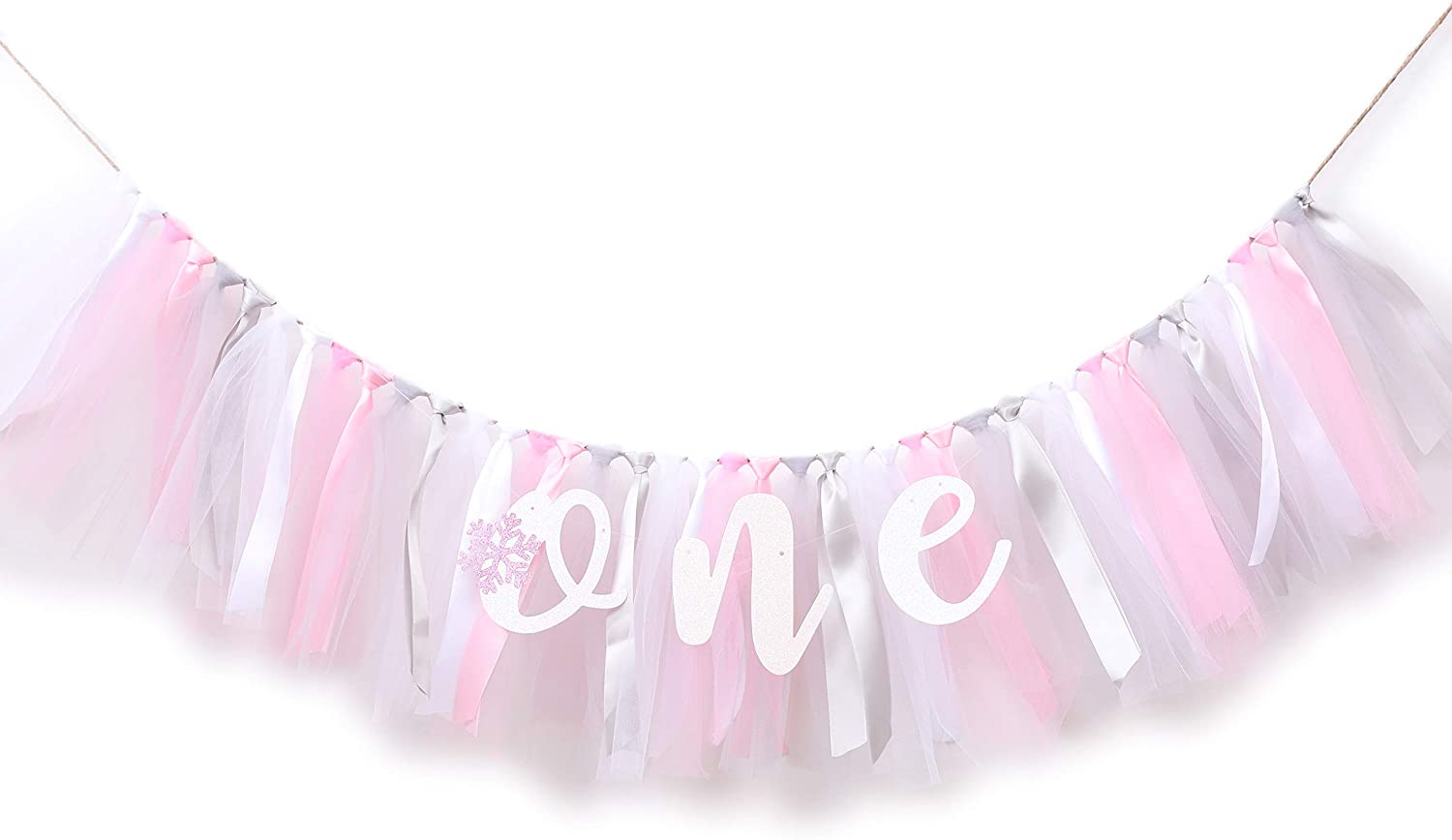Baby pige banner til 1st fødselsdag - højstol banner til første baby shower fødselsdag dekoration foto rekvisita tyl krans banner