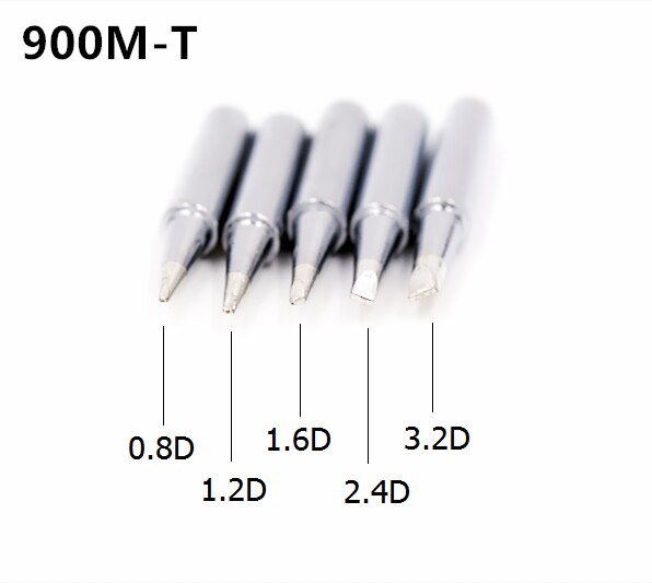 SZBFT puntas de hierro para soldar 900M-T-0.8D,1.2D,1.6D,2.4D,3.2D series para Hakko 936 Estación de Reparación de soldadura