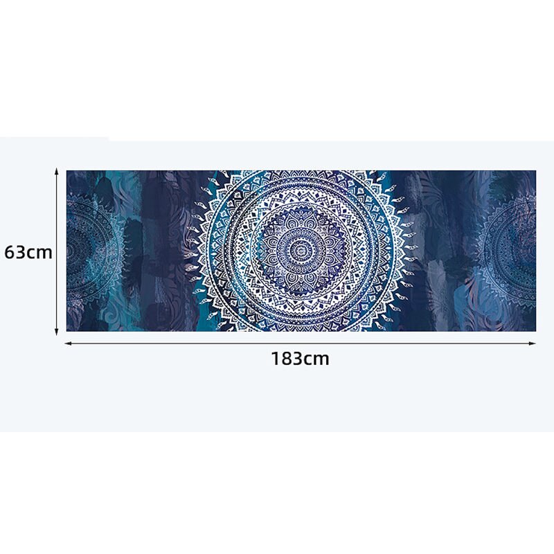 Yoga Handdoek Microfiber Snel Droog Silicagel Antislip 183*63Cm Yoga Deken Yoga Mat Handdoek Pilates fitness Oefening Mat Cover