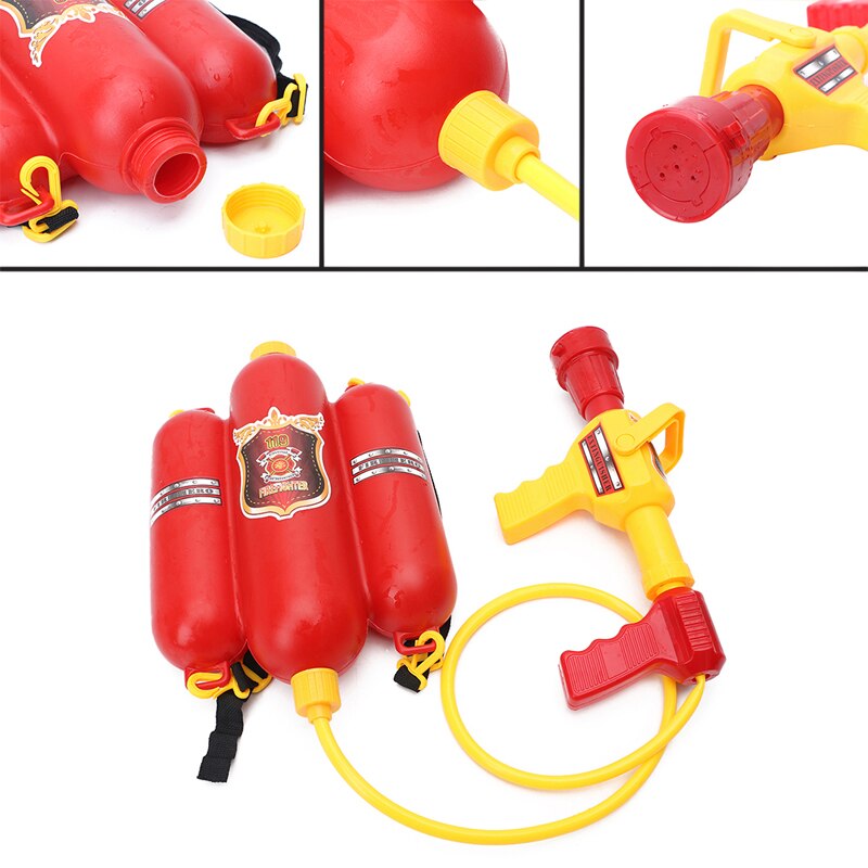 Kinderen Brandweerman Rugzak Nozzle Water Strand Outdoor Speelgoed Brandblusser Soaker XX9E