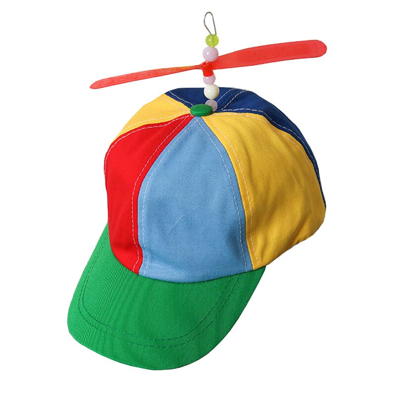 2 st vuxen copter helikopter propeller hatt ball cap clown kostym tillbehör