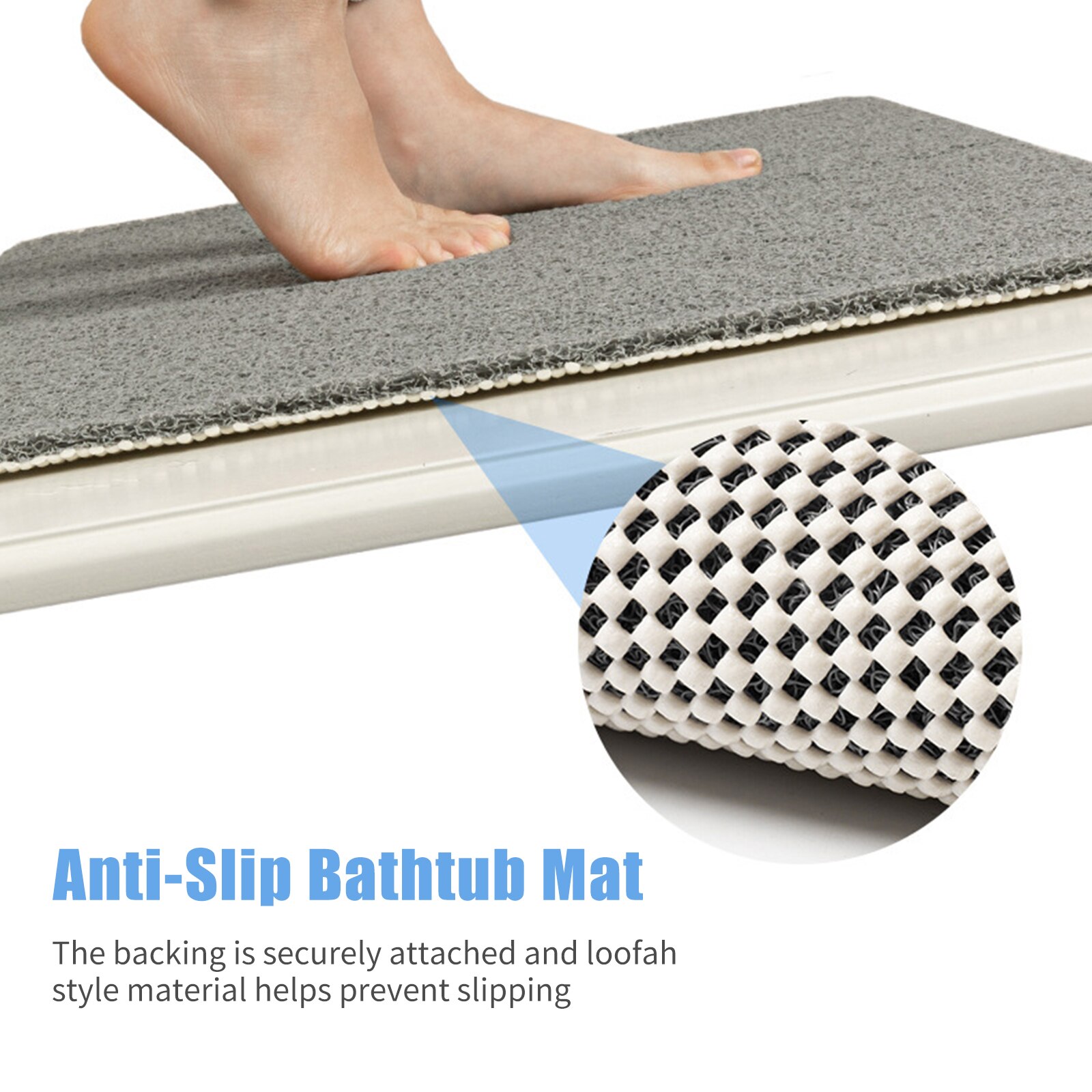 Douche Mat Antislip Bad Mat Water Absorberende Deur Mat Sneldrogend Wasbaar Pvc Loofah Badmat Voor Badkamer Slaapkamer keuken