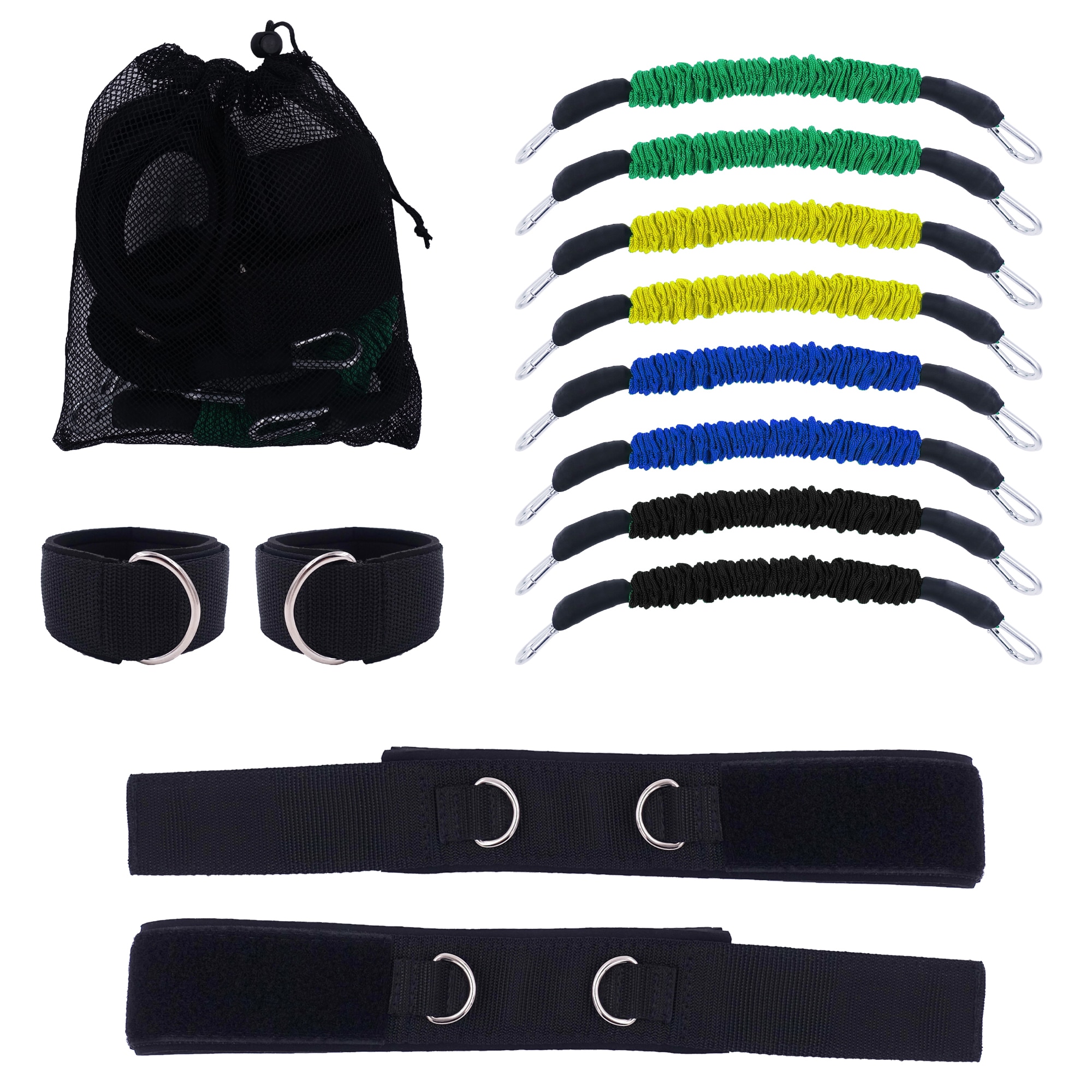 Speed and Agility Training Leg Resistance Bands Bonus Thigh Straps for Fitness Leg Strength Workout Football Running Training