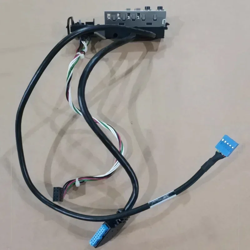 Toma USB 3.0 para computadora y interruptor de botón de encendido/apagado con cable de repuesto para chasis HP 480 G2 490 400 MT