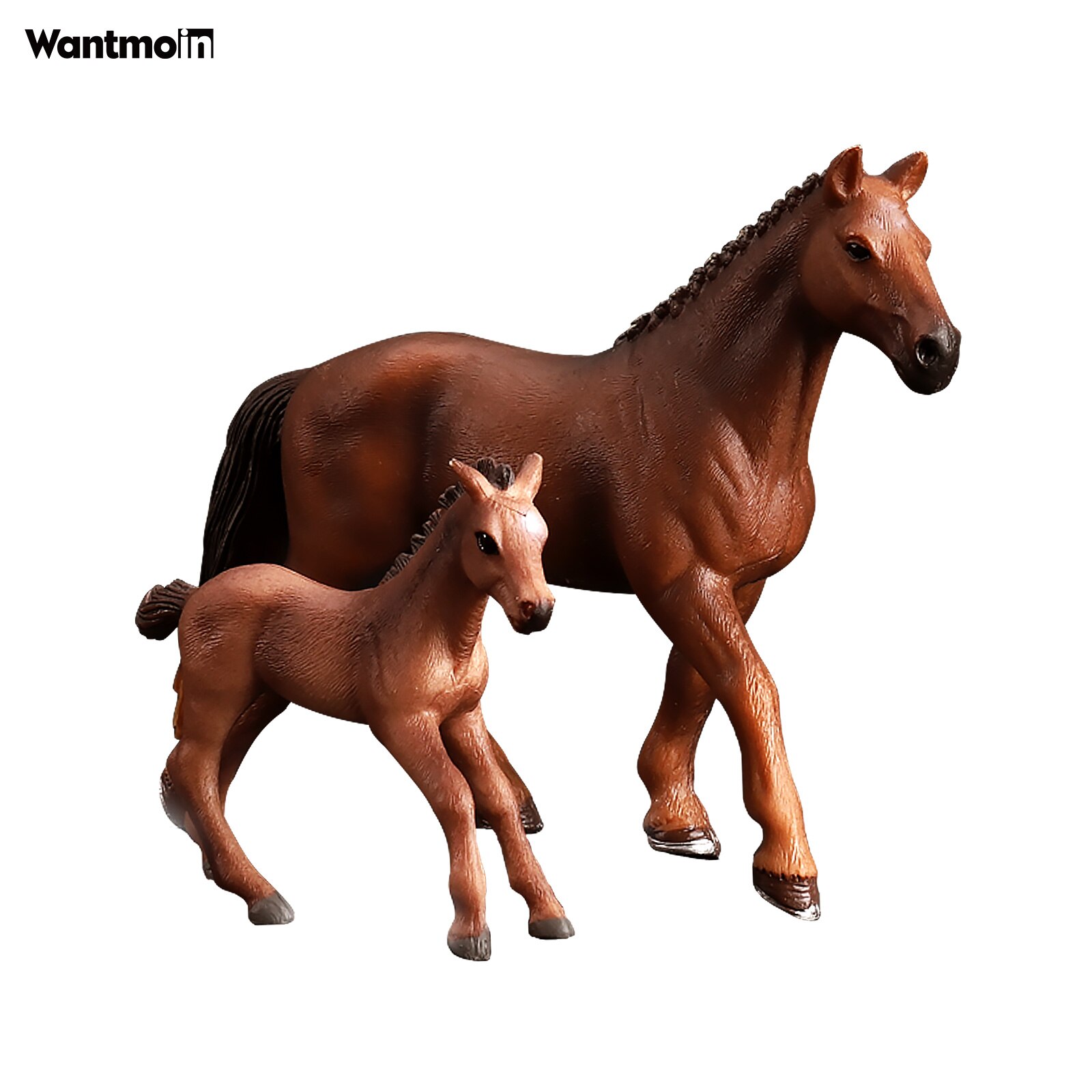 Safari Animals Figures Toys, Realistic Jumbo Wild Zoo Animals Figurines Large- Plastic Playset with Elephant, Giraffe, Lion, etc