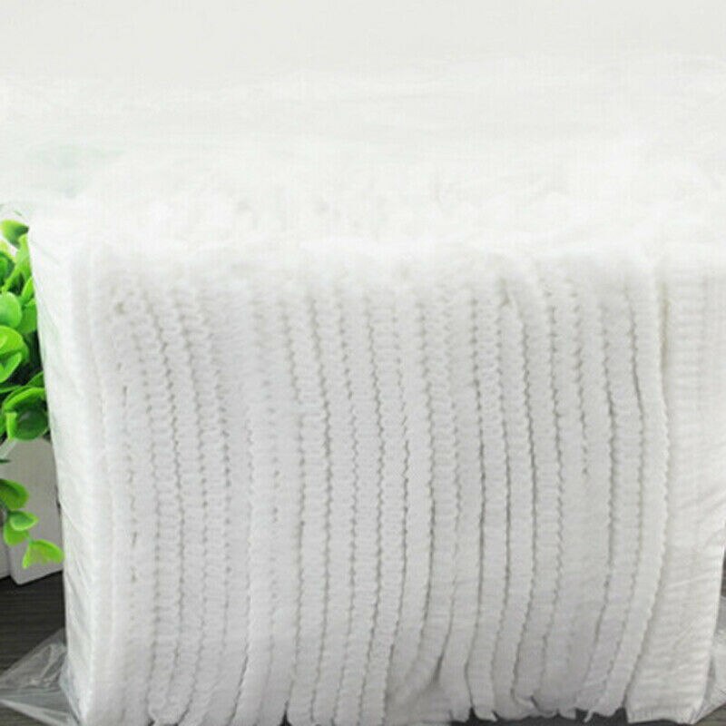Kertakäyttöinen hiusverkko bouffant -korkki keittiöruokatyöntekijöiden kuitukankaille 100pc