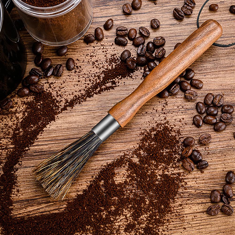 Limpiador de cafetera de mango largo, cepillo de limpieza de cerdas densas que ahorra trabajo, cepillo para elaboración de café, accesorios Barista