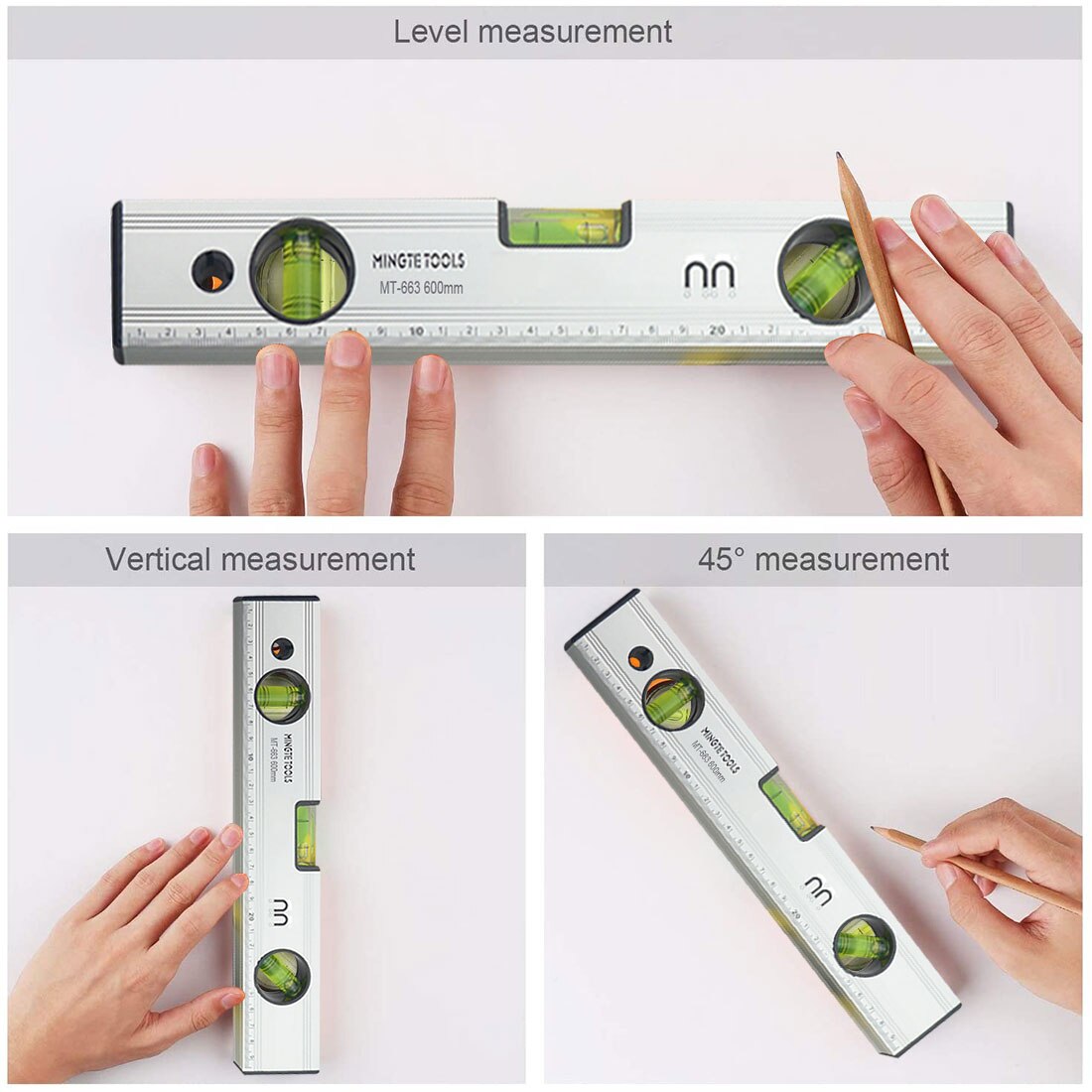 Protractor Angle Finder Digital Electronic Level 360 Degree Inclinometer With Magnets Level Angle Slope Tester Ruler 300~600MM