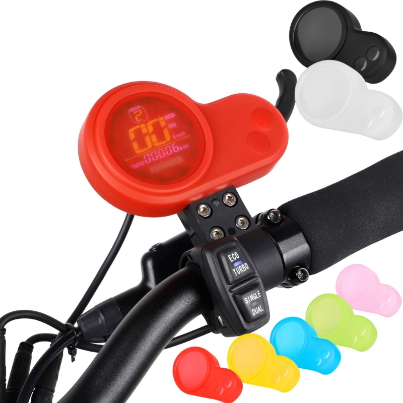 Cubierta de lluvia impermeable de silicona para Panel de Control de pantalla para Scooter Eléctrico, instrumento protector antiarañazos para Scooter
