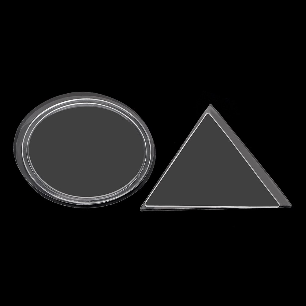 Transparent Car Mobile Phone Holder Anti-slip Mat Sticky Gel Pad Tablet Phone Bracket Wall Sticker Anti Slip Mat Magical: Triangle and Round