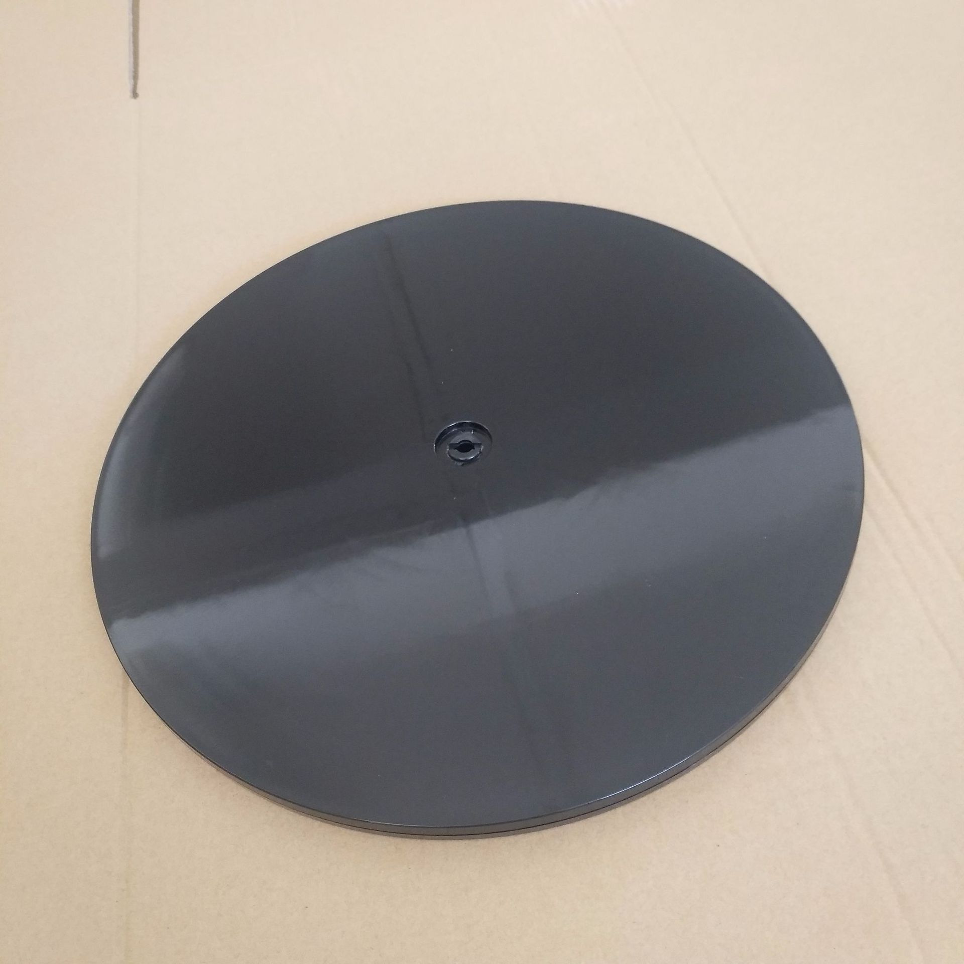 4/6/8/9/12in Turntable Acrylic Ball Bearing Rotating Tray for Spice Rack Table Cake Kitchen Pantry Corner Cabinets Decorating: black / Letter