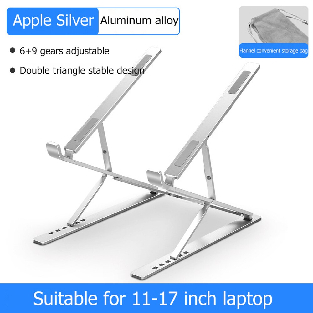 Bärbart stativ för bärbar dator justerbart hopfällbart datorkylningsfäste bärbar datorhållare stöd för bärbar datorställning för macbook pro air dell