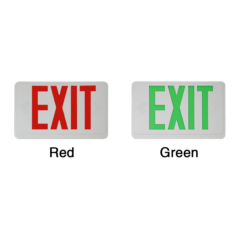 Electric Indicator With Battery Backup Multifunctional Led Lighting Safe Compact Emergency Lamp Light Letter Hardwired Exit Sign