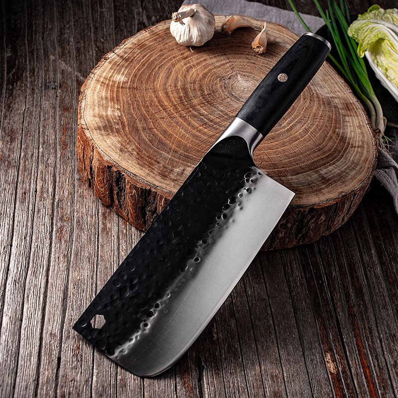 Traditional Handmade Forged Kitchen Knife Hammer Stainless Steel Chef's Chopper Cooking Knives Nakiri Meat Slicer Butcher Knife