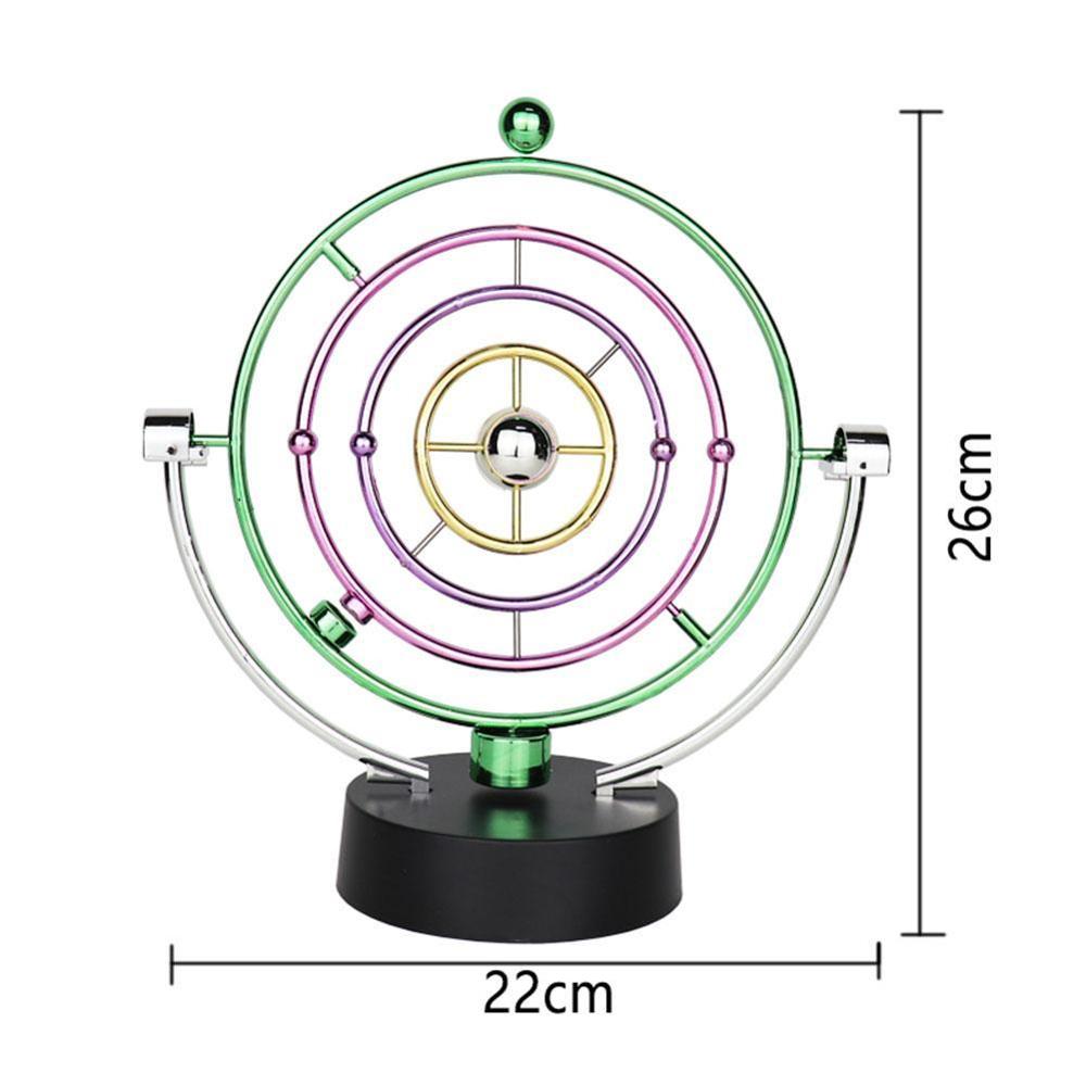 1Piece Kinetic Art Mobile Milky Way Gizmos Perpetual Orbital Revolving Motion Desk Spherical Toy Exotic toys Pendulum E9E6