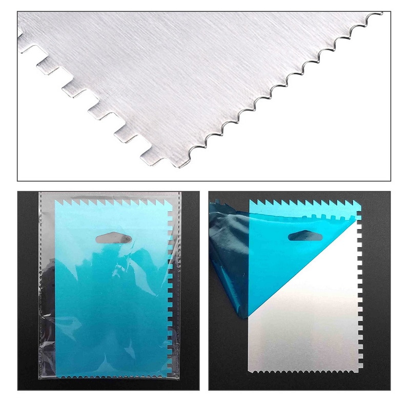 Grattoir à glaçage pour gâteau urijk, ensemble de lisseurs à glaçage, outils de cuisson, peigne, grattoir à gâteau, outils de décoration de gâteaux de bricolage