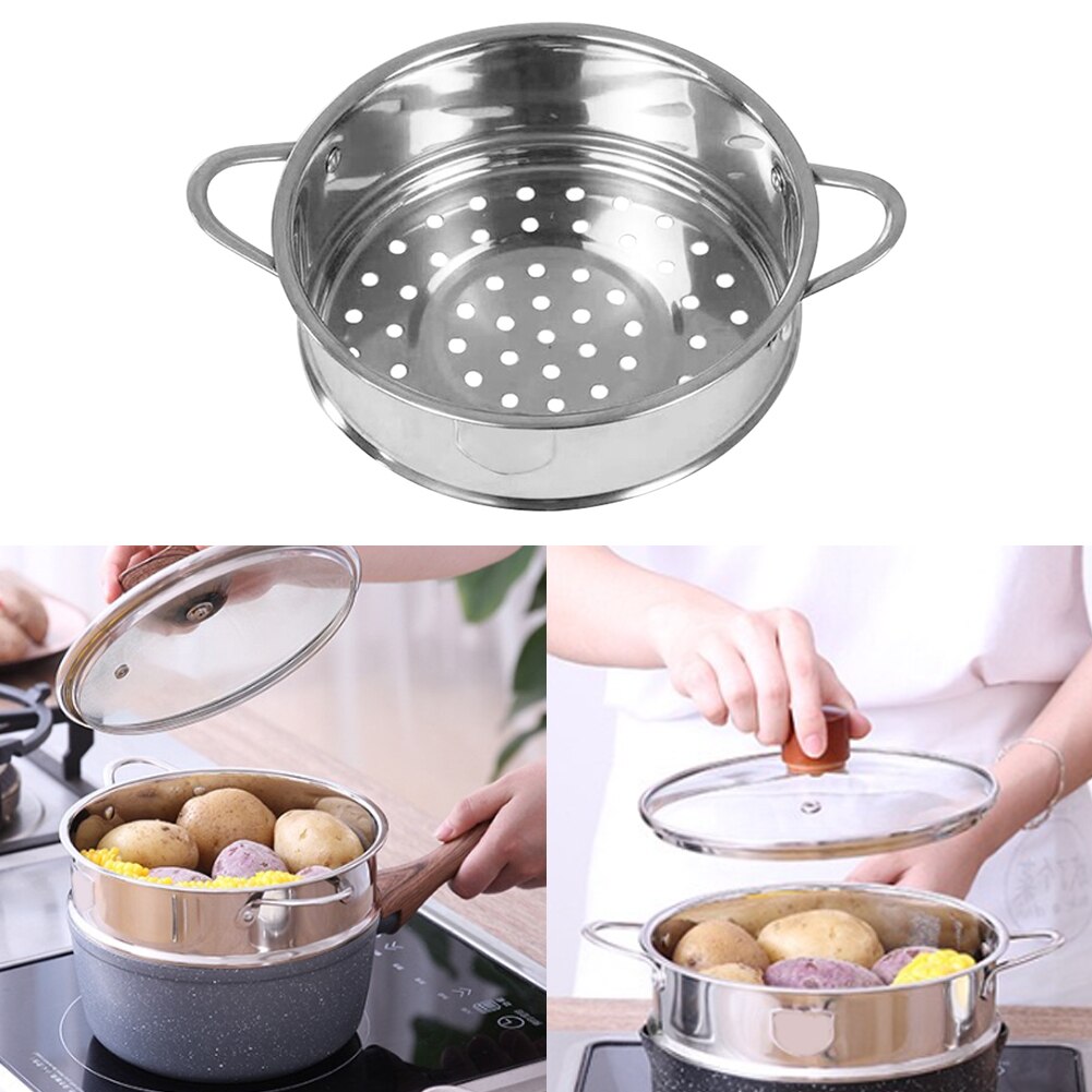 Stoomboot Mand Snelkookpan Accessoires Verwijderbare Verdelers Rvs 16Cm Universele Steamer Keuken Koken Gereedschap