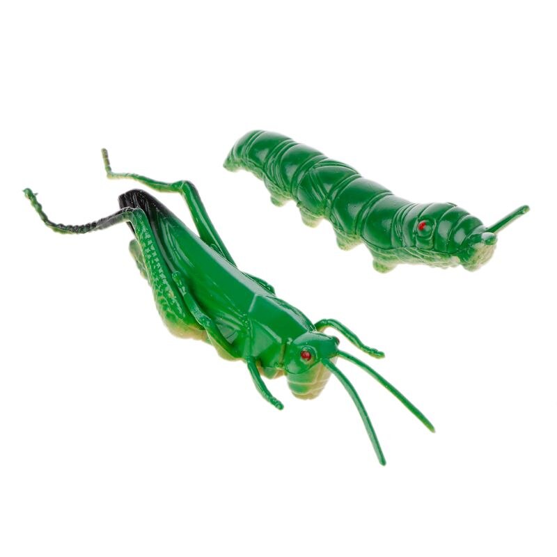 12Pcs de los modelos de plástico cucaracha broma bromas los insectos de plástico de Halloween Gadget juguete de la educación