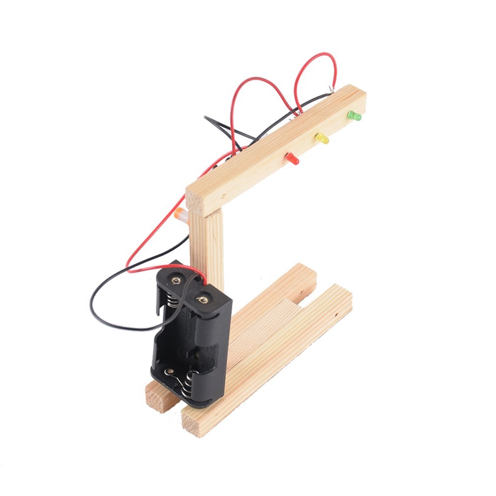 Paquete de Material de semáforo Diy de producción pequeña Manual de tecnología modelo de montaje de enseñanza
