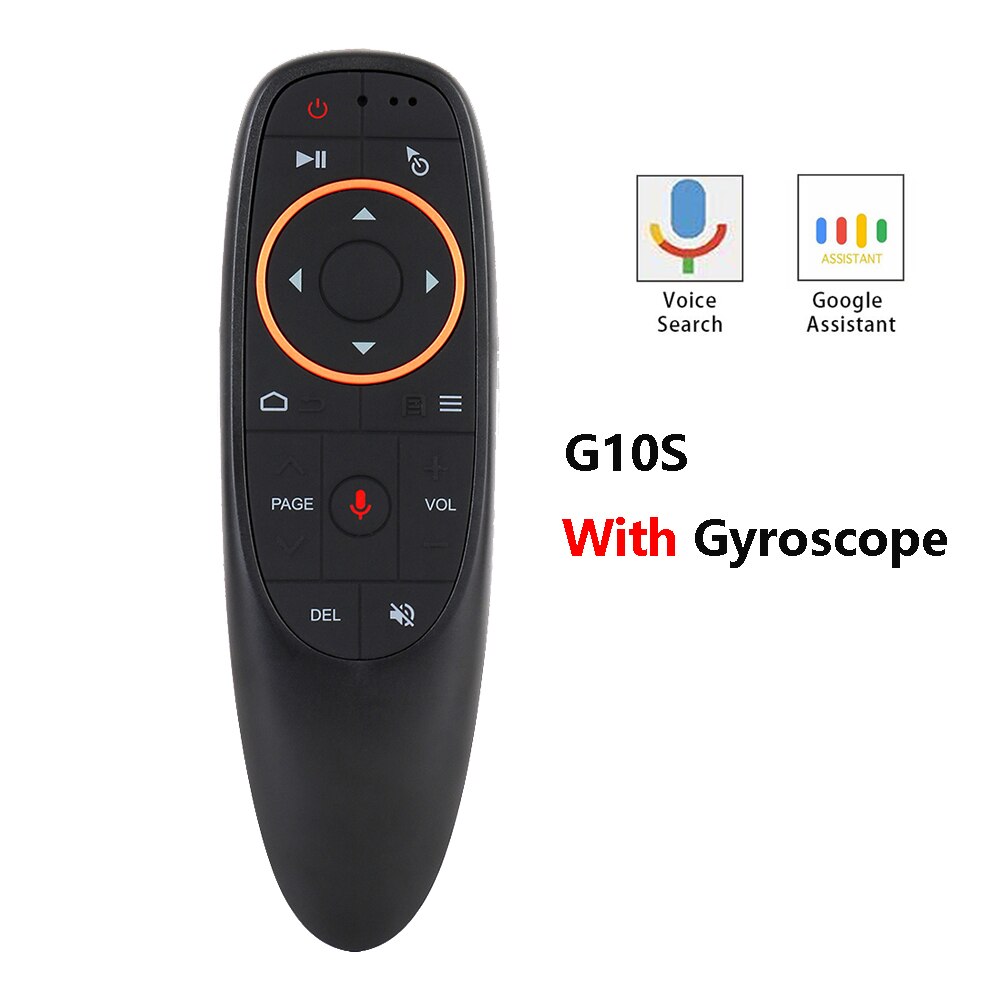 G10 G10S PRO backlit voice Air Mouse Bluetooth 2.4G wireless remote control six-axis gyroscope air flying squirrel: G10S With Gyro