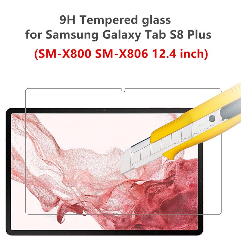 9H Gehard Glas Voor Samsung Galaxy Tab S8 Plus Screen Protector Film Voor Samsung Galaxy Tab S8 + 2022 12.4 Inch SM-X800 SM-X806