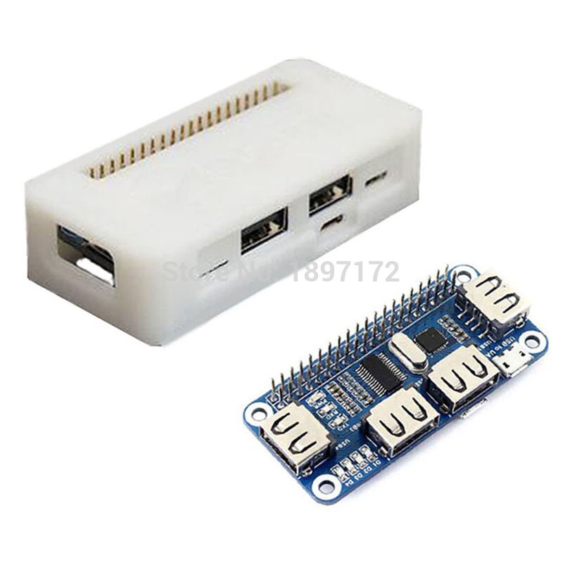 Raspberry Pi zero USB HUB HAT with 3D print case for zero W PI0