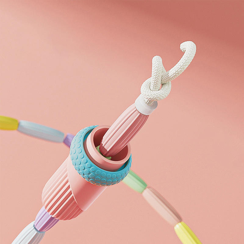 Cuerda para saltar de articulación de bambú de 2,8 M para principiantes, adultos y niños, cuentas suaves, sin enredos, cuerda para saltar segmentada para ejercicio físico