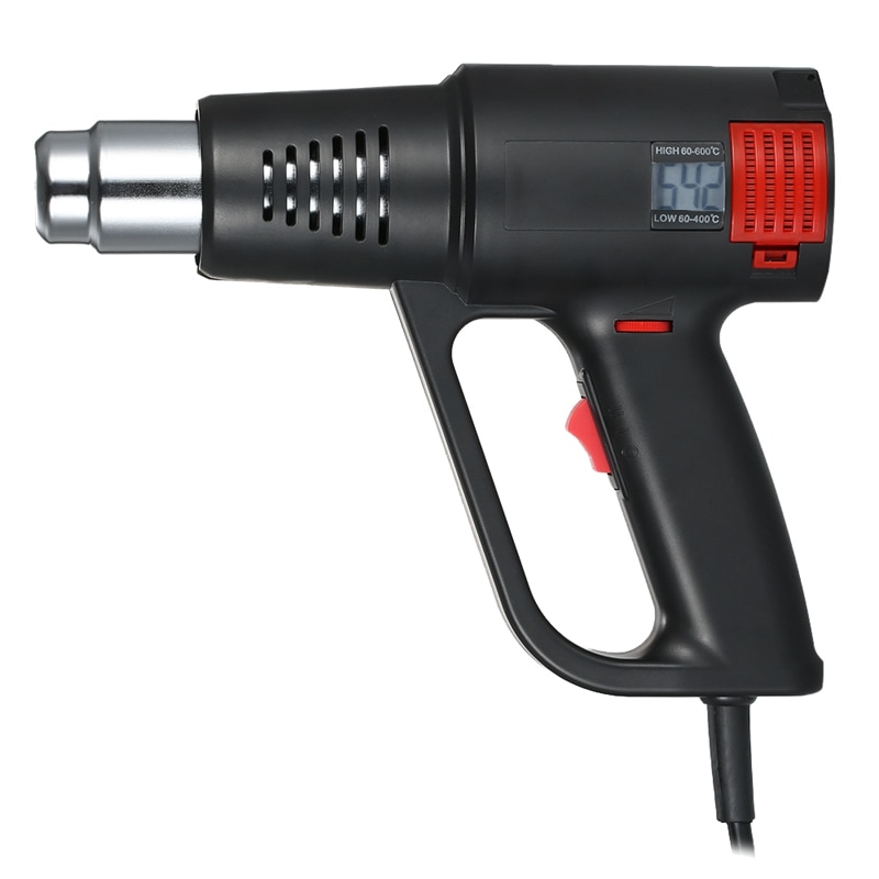 2000W industriel Air outil Lcd numérique température contrôlée ventilateur électrique réglable température chaleur outil ue Plug: Default Title