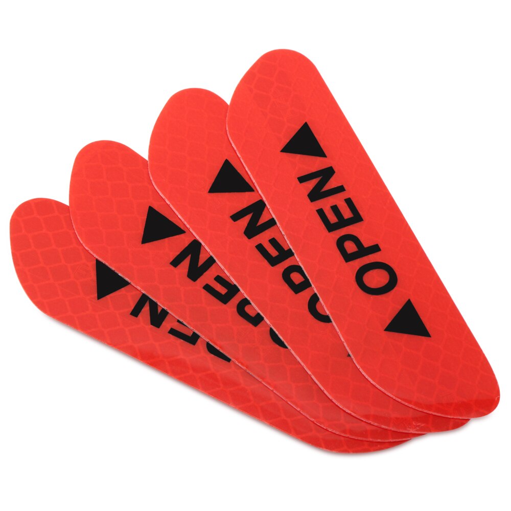 Pegatinas de puerta de coche cinta reflectante de advertencia de seguridad para Ford Focus MK2 MK3 ST RS Ecosport Ranger c-max s-max Fuga Escape: Rojo