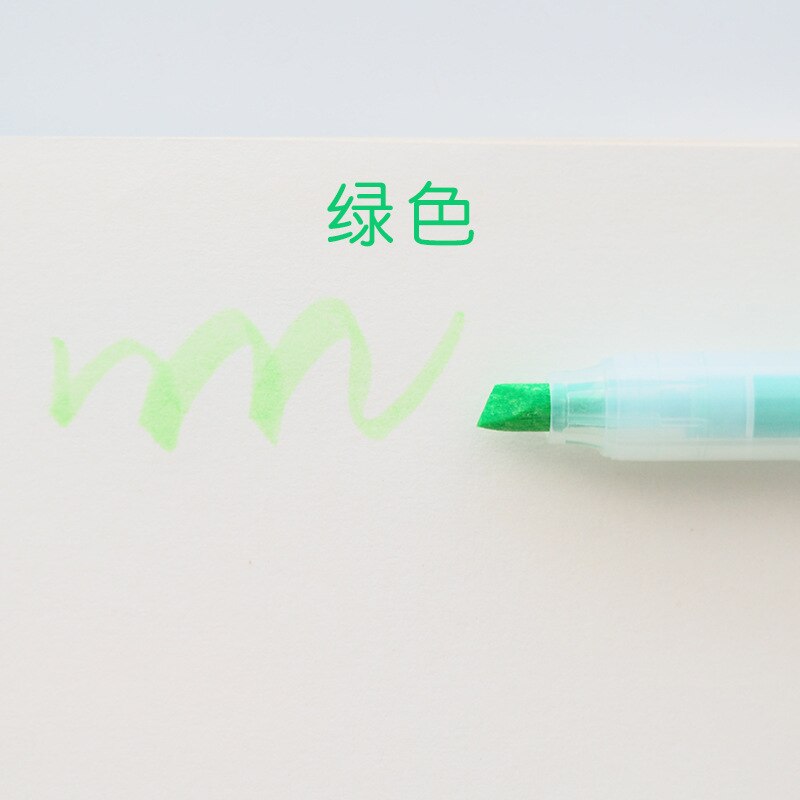 10 Colors Cute Plastic Highlighters Markers Kawaii Watercolor Pens For Kids Graffiti Painting Korean Stationery School Supplies: 3