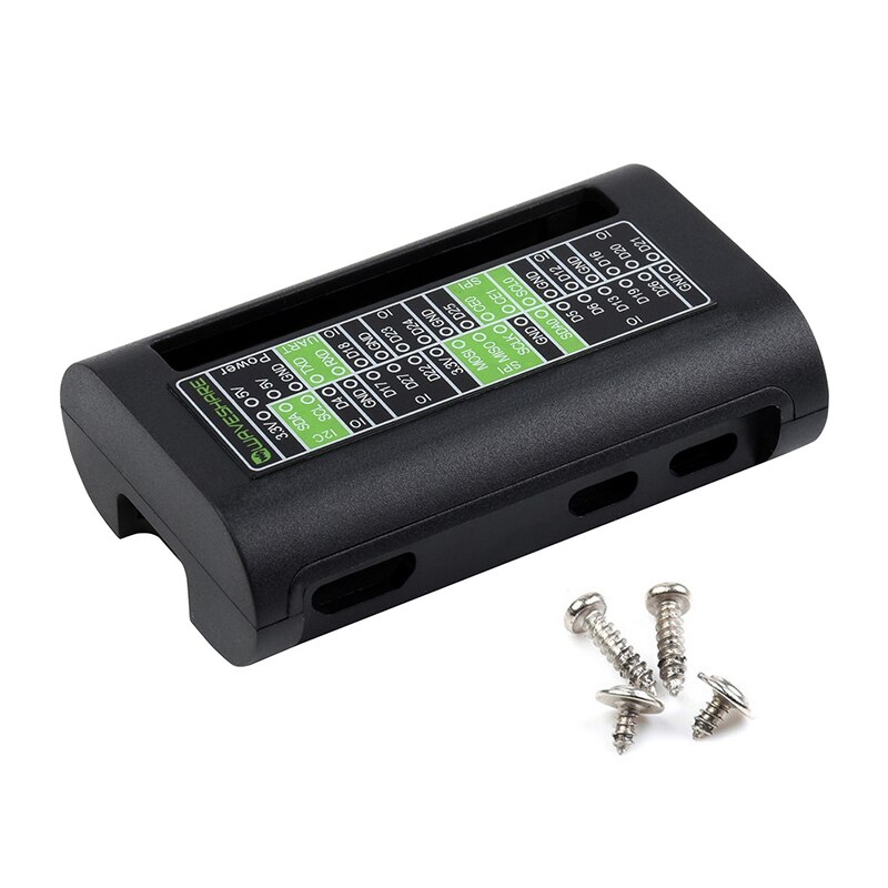 Rasberry Pi Nul 2 W Abs Case Plastic Bescherming Shell Behuizing Met Omgekeerd Gpio Slot Geschikt Voor Raspberry Pi Nul W/Wh: Default Title