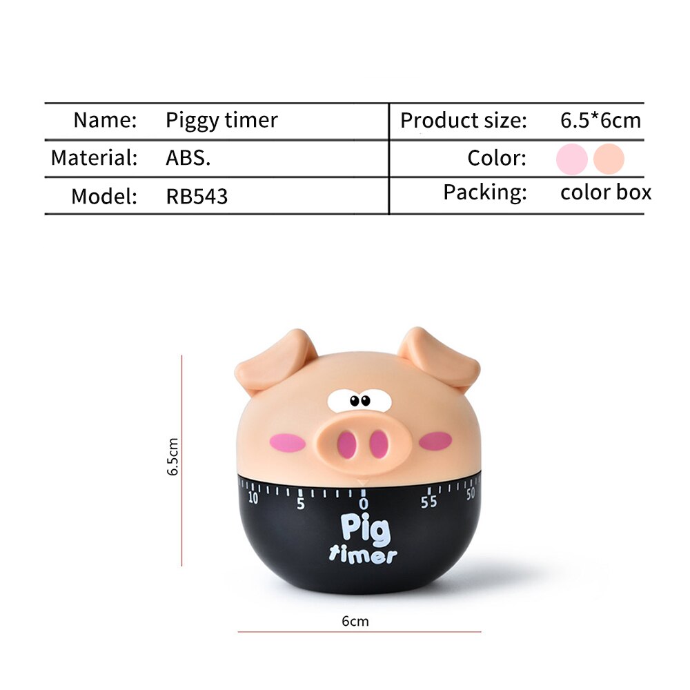 Cocina Gadget cuenta regresiva cocina reloj herramientas ABS cocina temporizador con forma de Animal mecánica Manual Retro Cocina temporizador niños sala de Juguetes Decoración