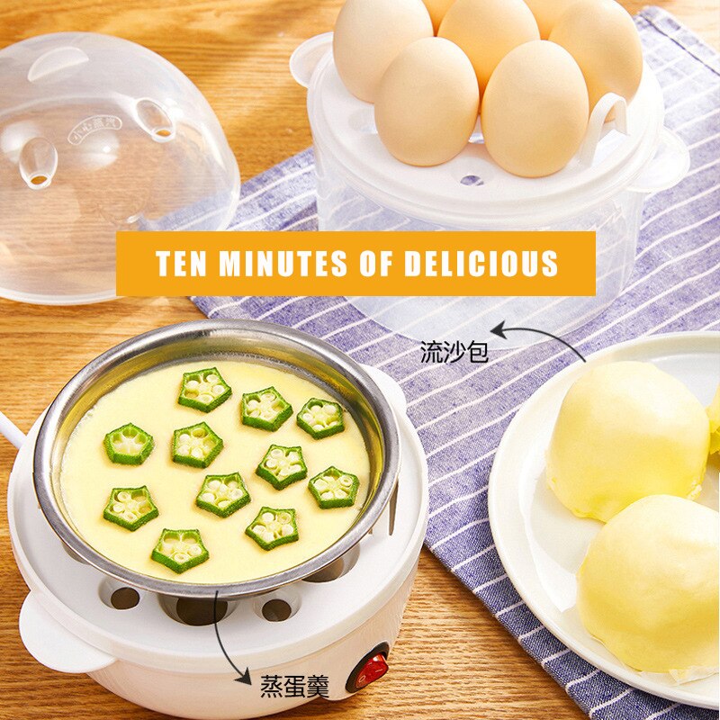 Mo Bean Egg steamer Multifunctional household mini steamed egg handicraft dormitory breakfast cooking machine full automatic