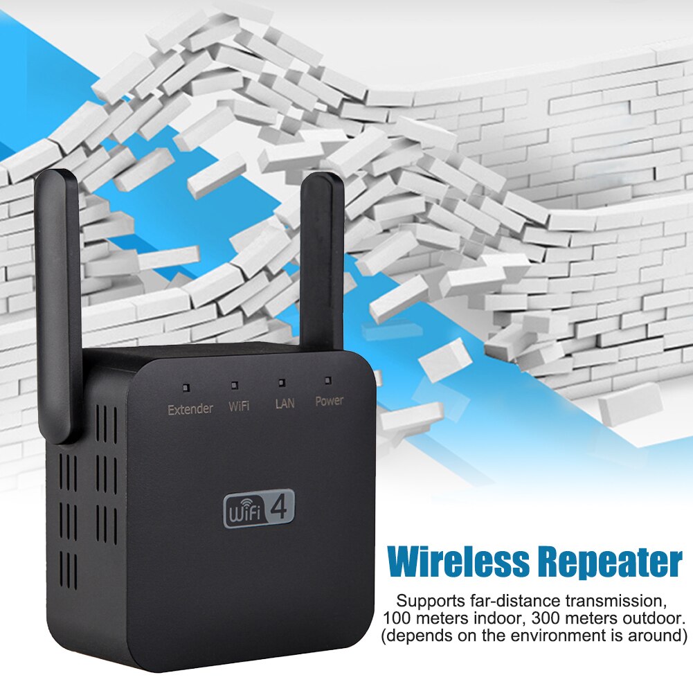 Wireless WiFi Repeater Wifi Extender 300Mbps Wi-Fi Amplifier Long Range Wifi Signal Booster Ultraboost Long Range Wifi Repiter