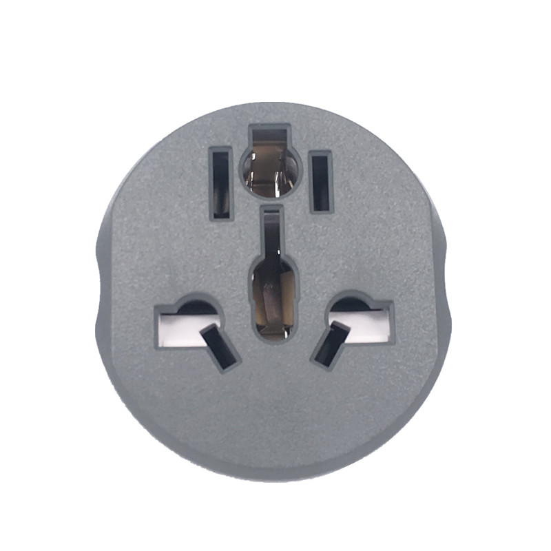 4,8 mm EU-stekkeradapter 16A 250V reisadapterconverter 2 ronde aansluitingen universele AU US UK CN naar EU KR stopcontact: green