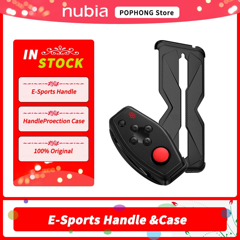 Original Nubia RedMagic 5G E-Sports Handle ACC For Nubia Red Magic 5G Handle Protection Case For Nubai RedMagic 5S Phone