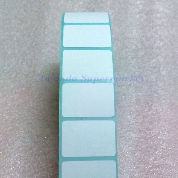 Adhesive Sticker Label Sticker 30*25 mm 900 Pcs / Roll Thermal Label Supermarket Logistics Blank Label Direct Print Waterproof