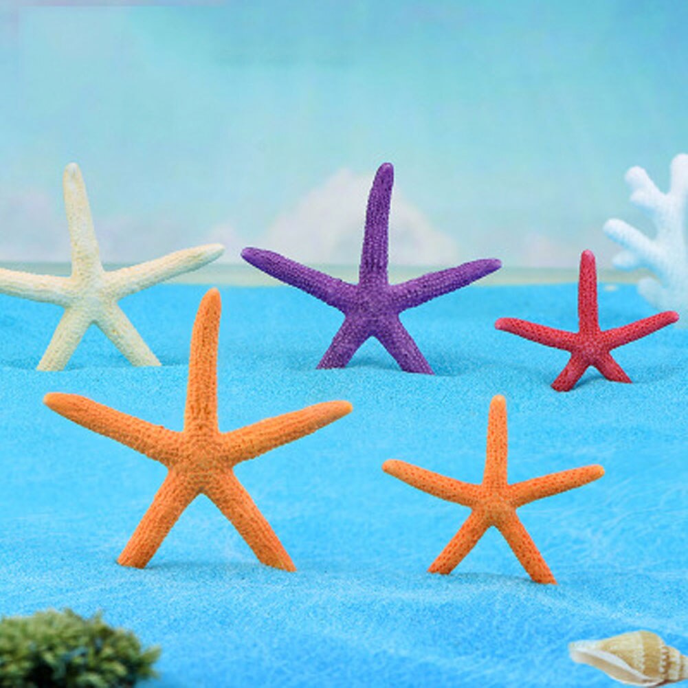 5cm Artificial Starfish Underwater Resin Aquarium Fish Tank Decoration Artificial Fish Pet Ornaments Viewing Decorations