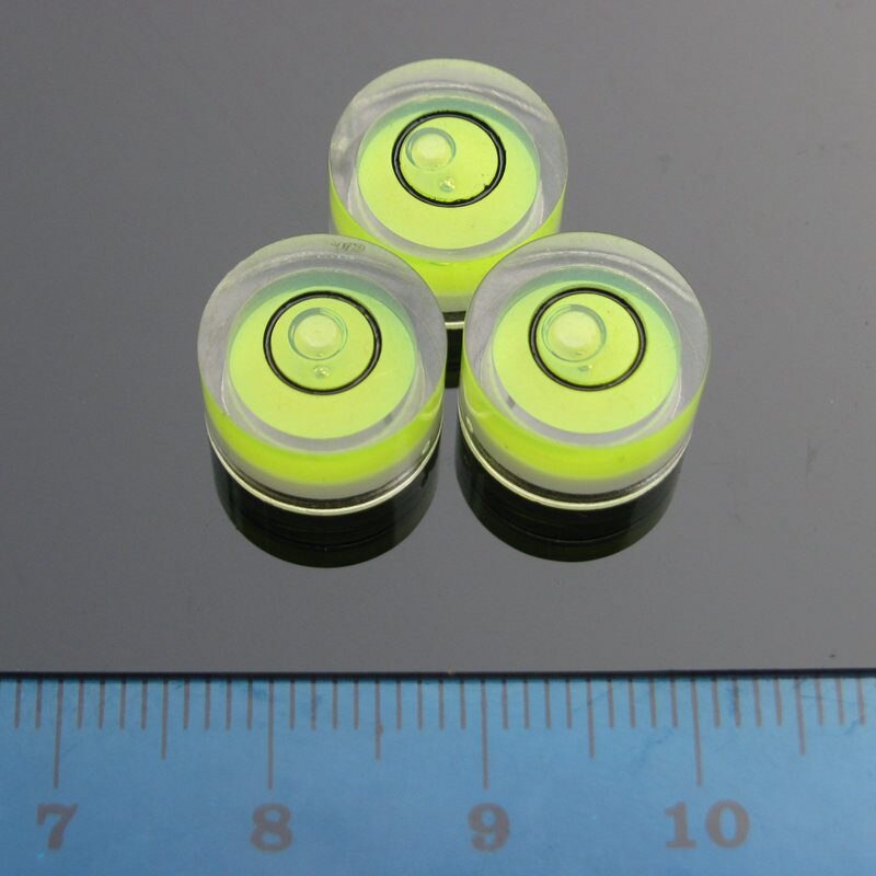 HACCURY 12*7mm Plastic level bubble Circular Mini bubble level bubble spirit level measurement instrument