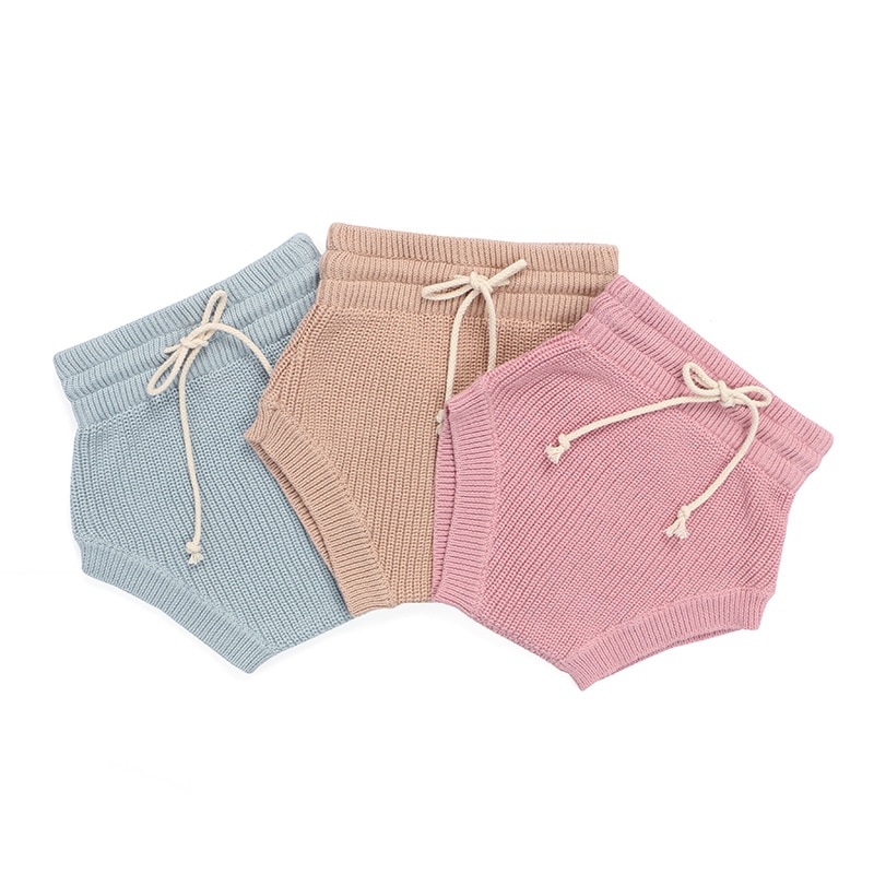 Kaiya angel baby bloomer sommerpiger bomuldsbleebetræk nyfødt soild sweater shorts spædbarn unisex retail bloomer