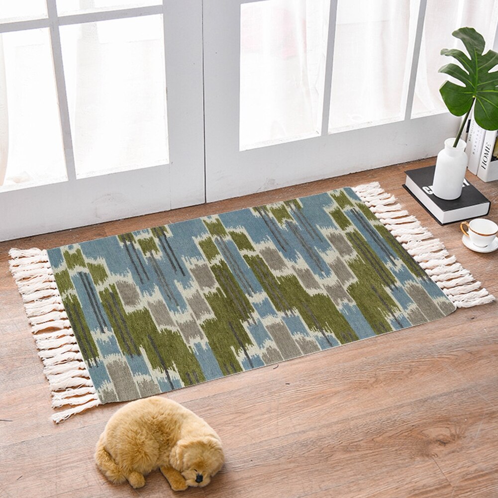 Tapijt nachtkastje veelkleurige marokkaanse stijl geometrische vloermat woonkamer slaapkamer woondecoratie: M / H