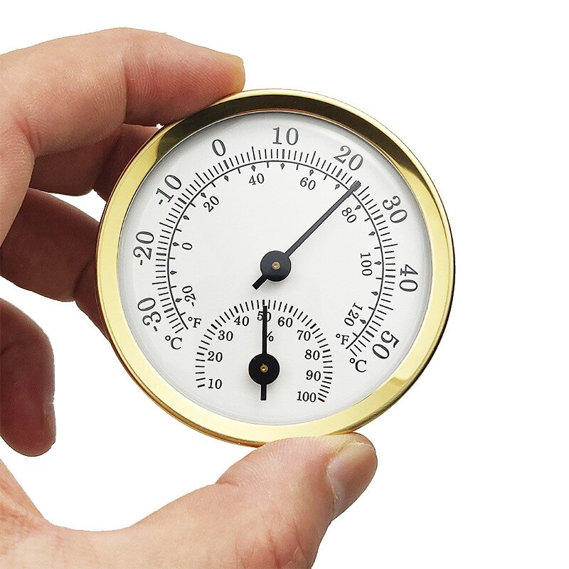 Husstands luftfugtighed temperaturmåler måler vægmonteret temperatur fugtmåler termometer hygrometer til saunarum