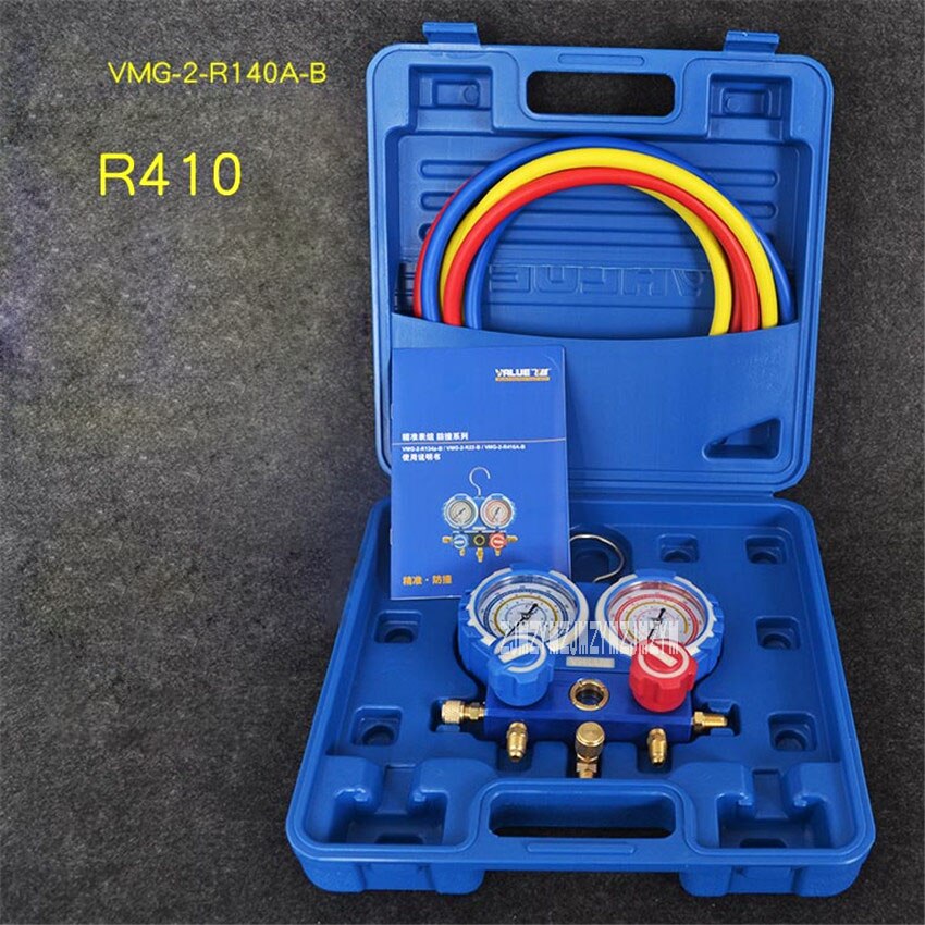 VMG-2-R410a-B Air Conditioning Plus Fluoride Table R410 Refrigerant Table /Car Air Conditioning Plus Fluoride Tools Sets