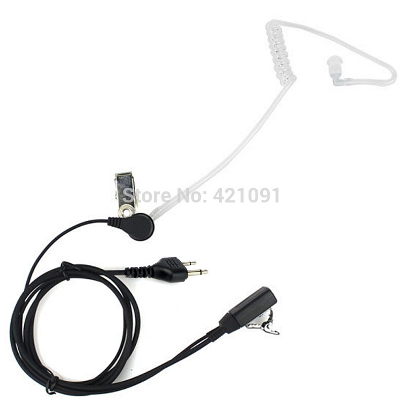 Fone de ouvido Fone De Ouvido Microfone para ICOM IC-V8 IC-V82 Cobra Vertex VX-200 tipo 2 Pin PPT Walkie Talkie S Anti-ruído tubo Acústico Do ar