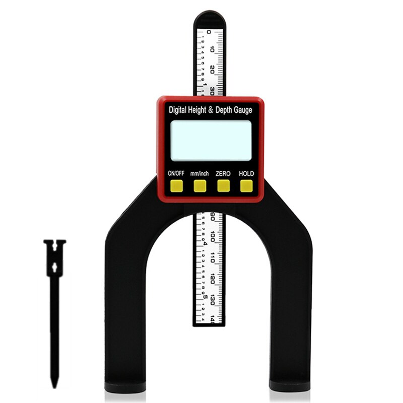 0-80MM LCD0.01MM Digital Height Depth Counting Depth Meter Woodworking Depth Gauge Altimeter Woodwork Ruler Digital Caliper Tool
