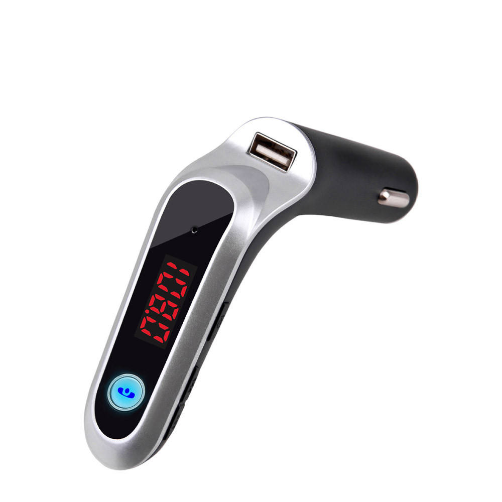 Auto Sigarettenaansteker MP3 Fm-zender Modulator Led Bluetooth Usb Lader Snel Opladen Handsfree Charger Fm-zender # PY10