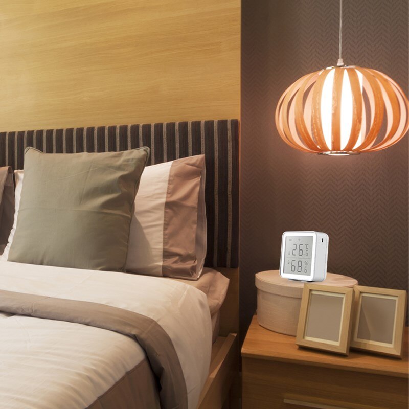 Tuya wifi lämpömittari digitaalinen lcd -näytön anturi älykäs lämpötila kosteus kosteusmittari digitaalinen sovelluksen ohjaus alexa smart home
